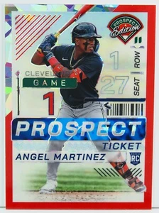 2021 Panini Prospects Edition Angel Martinez #72 Cracked Ice Prizm #32 - Picture 1 of 2