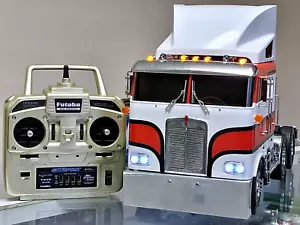 "One of a Kind Built" Tamiya 1/14 Globeliner Kenworth MFC-01 LED Sound Futaba - Picture 1 of 24