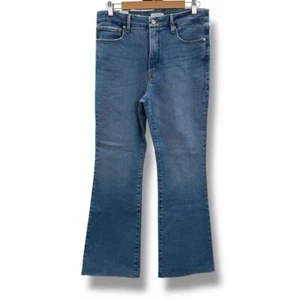 Good American Neu mit Etikett ausgestellte Damenjeans weites Bein Größe 10/30 hoher Bund LESEN! - Bild 1 von 12