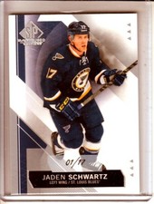  2015-16 SP Game Used #74 Jaden Schwartz 01/17 TRUE BASE