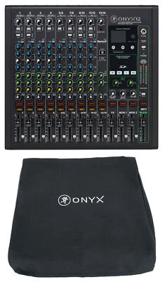 Mackie ONYX12 12-Channel Analog Mixer w/USB/3-Band EQ/Bluetooth+Dust Cover - Image 1 of 4