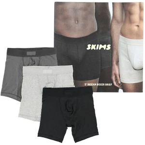 Skims Men's Boxer Briefs, 3-Pack, Modal Cotton Comfort Waistband 5" Inseam, 3 pk - Picture 1 of 10