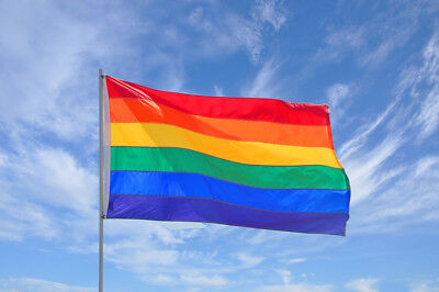 Drapeau GAY - RAINBOW - Gay Flag - 145 Cm X 90 Cm - Livraison Gratuite • 5.05€