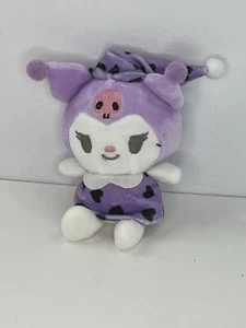 Kuromi Hello Kitty Sanrio 6” Plush Keychain Purple Bag Charm - Picture 1 of 7