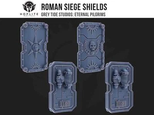 Roman Siege Shields (x10) | Grey Tide Studios | Eternal Pilgrims | Conversion Pa - Picture 1 of 10
