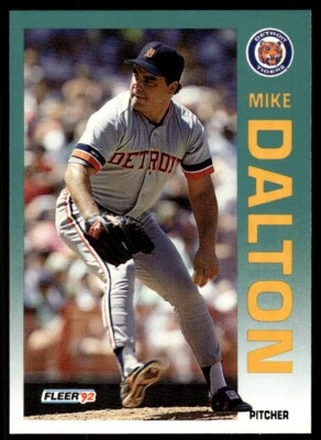 1992 Fleer Baseball Card Mike Dalton Detroit Tigers #131 - Image 1 of 2