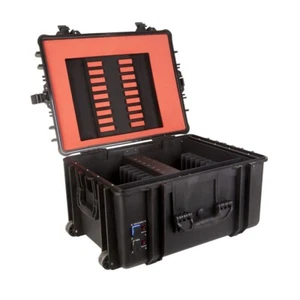 Tablet Transportkoffer 20 iPads Aufbewahren Abschließbar Laden USB-C RJ45 - Afbeelding 1 van 6