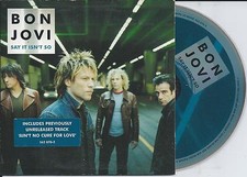 BON JOVI - Say it isn't so CD SINGLE 2TR EU CARDSLEEVE 2000 