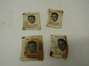 VINTAGE JOHN D. HERBERT FOR TREASURE OF STATE COMMITTEE SUGAR PACK ADVERTISINGI - Picture 1 of 3