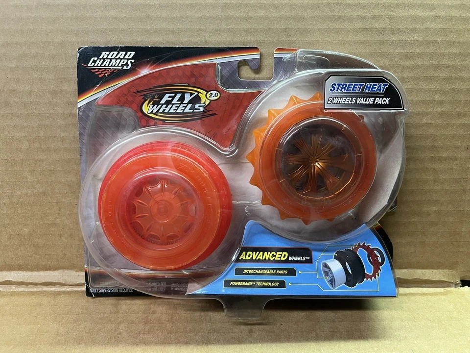 Road Champs Fly Wheels 2.0 STREET HEAT 2 Ruedas Pack ROJO Nuevo Foto 1 de 4
