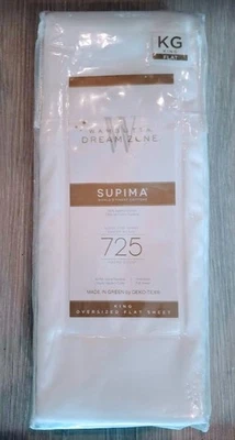 Wamsutta Dream Zone Supima 725 Thread Count King Oversized Flat Sheet White - Image 1 of 4