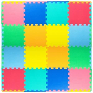 Foam Puzzle Floor Play Mat for Kids and Babies with Solid Colors, 36 or 16 In... - Picture 1 of 7
