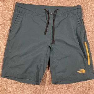 The North Face Performance Shorts Mens 36 Teal Beachcore VSCO Microfiber Casual - Picture 1 of 13