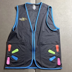 Walmart Proud Associate Unisex Employee Black / Blue Uniform Vest Size S / Small - Picture 1 of 4