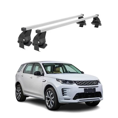 Barras transversales de techo lisas para Land Rover Discovery Sport 2020-24 gris Foto 1 de 4