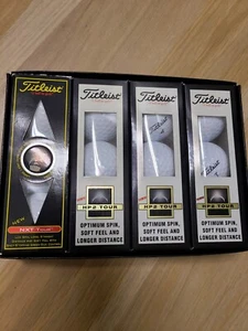 New Box of 12 Titleist NXT Tour and HP2 Tour Golf Balls White Optimum Spin - Picture 1 of 6