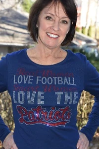 Real Women Love Patriots Strass Glitzer Shirt XS S M L XL XXL 1X 2X 3X 4X 5X   - Bild 1 von 6