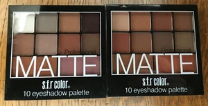 s.f.r color Professional Matte 10 Eyeshadow Palettes Nude 6608, Shade 03 or 01 - Picture 1 of 22