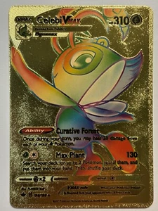Celebi VMAX 199/198 Regenbogen HP310 Gold Folie Fan Kunst Displaykarte - Neuwertig - Bild 1 von 6