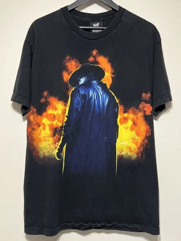 Vintage Undertaker Demon From Death Valley WWE WWF Wrestling T Shirt Size L 2002 Cover