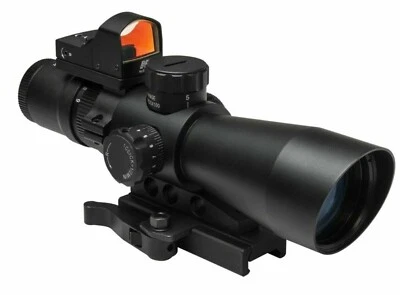 NcSTAR Ultimate Mark III Gen-2 Scope 3-9X42 P4 w/ Micro Dot QR Mount Hunt BLK - Image 1 of 4