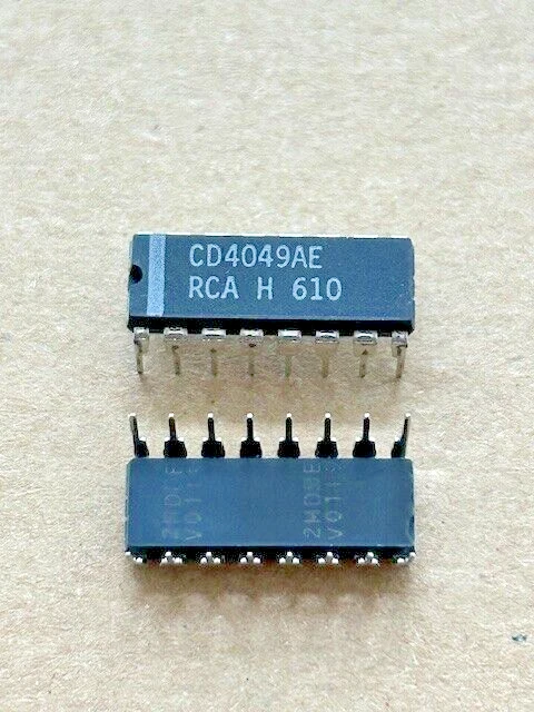 10 Stück CD4049AE - RCA Corporation - Integrierte Schaltung - DIP16 - Vintage - Image 1 of 1