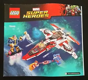 LEGO Super Heroes Avenjet Space Mission 76049 SOLO ISTRUZIONI - Foto 1 di 1