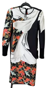 A MUST SEE Clover Canyon Womens Long Sleeves Multicolor Slits Midi Dress S EUC - Picture 1 of 11