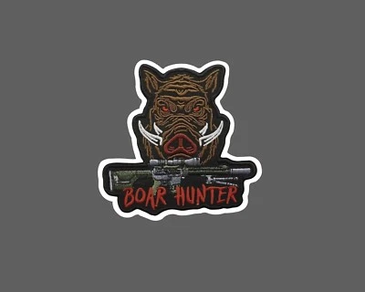 STICKER DYNASTY Boar Hunter Sticker AR Hog Waterproof Wild 2A Hunting Outdoor Gift NEW