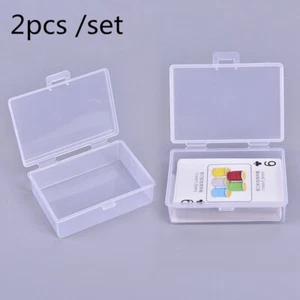 Playing Card Storage Box Clear Card Deck Case Organizers for Game Card Storage - Picture 1 of 16