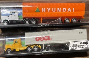 Vintage 1998 Smart Toys ( X2) TWO Die-Cast Tractor Trailers HO 1:87 Collectible - Picture 1 of 4