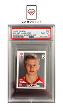 2019 PSA 8 Panini Erling Haaland Rookie Sticker RC #32 1st Print
