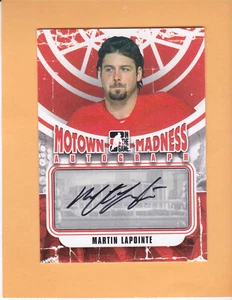 MARTIN LAPOINTE #A-MLA 2012 13 ITG MOTOWN MADNESS AUTOGRAPH RED WINGS NM-MT - Picture 1 of 2