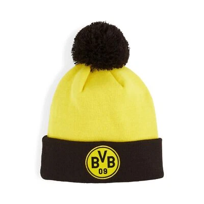 Puma BVB Borussia Dortmund Mütze Bommelmütze Beanie Damen Herren Unisex