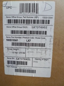 Xerox WorkCentre 7200 MF LASER PRINTER, with 2 paper tray stand, #100S13341 - Picture 1 of 11