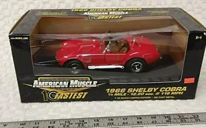 Ertl American Muscle 10 Fastest 1966 Red Shelby Cobra diecast 1/18   RE2478 - Picture 1 of 3
