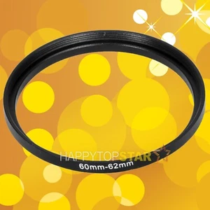 60-62 mm 60mm Male to 62mm Female 60mm-62mm Step-Up Coupling Ring Adapter Lens - Picture 1 of 3