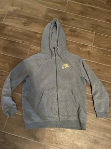 Nike Sweatjacke Jacke Grau Mit Kapuze Damen Gr. L W Neu - Bild 1 von 2