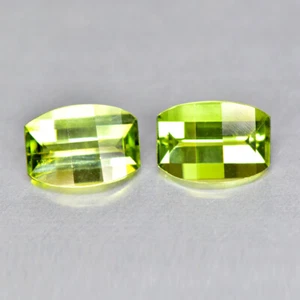 1.70Ct (2Pcs) Fancy Cut Mesmerizing Sparkles Unheated Nigerian Green Tourmaline - Picture 1 of 1