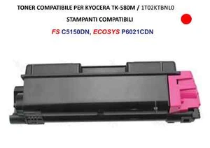 Compatibile Toner Tk580M (magenta) per Kyocera FS C5150DN, ECOSYS P6021CDN - Foto 1 di 3