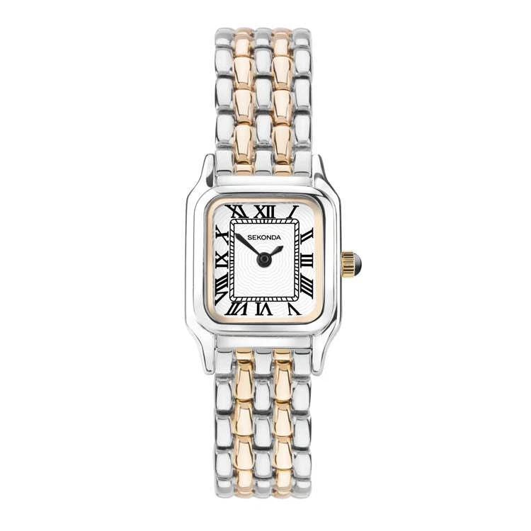 Reloj pulsera Sekonda Heritage Monica para mujer oro rosa plata 20 mm Foto 1 de 1