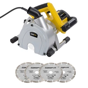 Mauernutfräse Schlitzfräse Fräse 1.800 Watt + 2 Paar Diamanttrennscheiben 150 mm - Bild 1 von 9