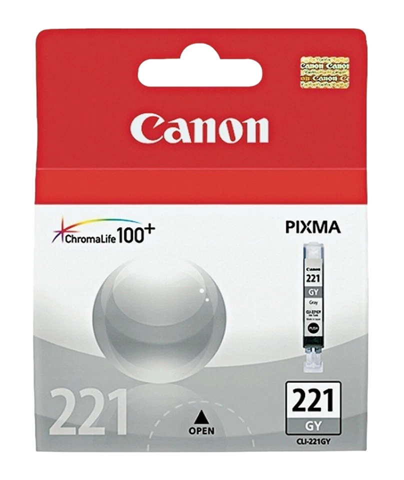 Cartucho de tinta gris GENUINO Canon CLI-221 para PIXMA MP980 MP990 Foto 1 de 1