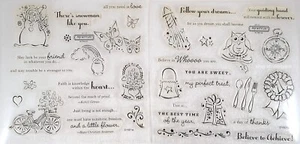 Close to My Heart CTMH Pair-A-Phrase CC1014 DOUBLE Stamp Set #13b - Picture 1 of 3