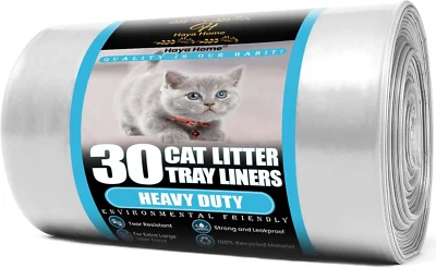 H HAYA HOME Haya Home Eco 30 XL extra große strapazierfähige Katzentoilette Einlagen auf Rolle Schrott