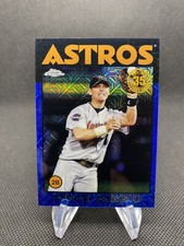 Craig Biggio 2021 Topps Chrome Silver Pack Blue Refractor 6/150