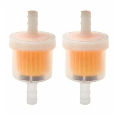 2Pcs Universal Petrol Inline Fuel Filter Dirt Motorcycle Part Fit 6mm Pipes - Image 1 of 4