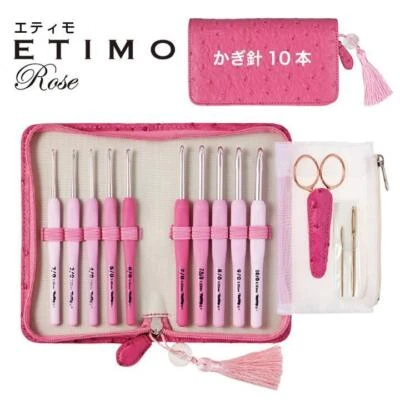 Набор игл для вязания крючком Tulip ETIMO ROSE TER-001 розовые НОВЫЕ ЯПОНИЯ - Изображение 1 из 4