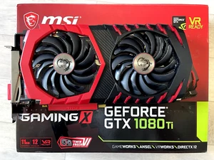 MSI NVIDIA GeForce GTX 1080 Ti 11GB Gaming X (Occasion, avec boite d'origine) - Afbeelding 1 van 8