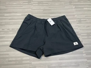 Nike Air Jordan Flight Fleece Shorts Womens Size 2XL XXL 4" DX3905 Black $70 - Picture 1 of 8